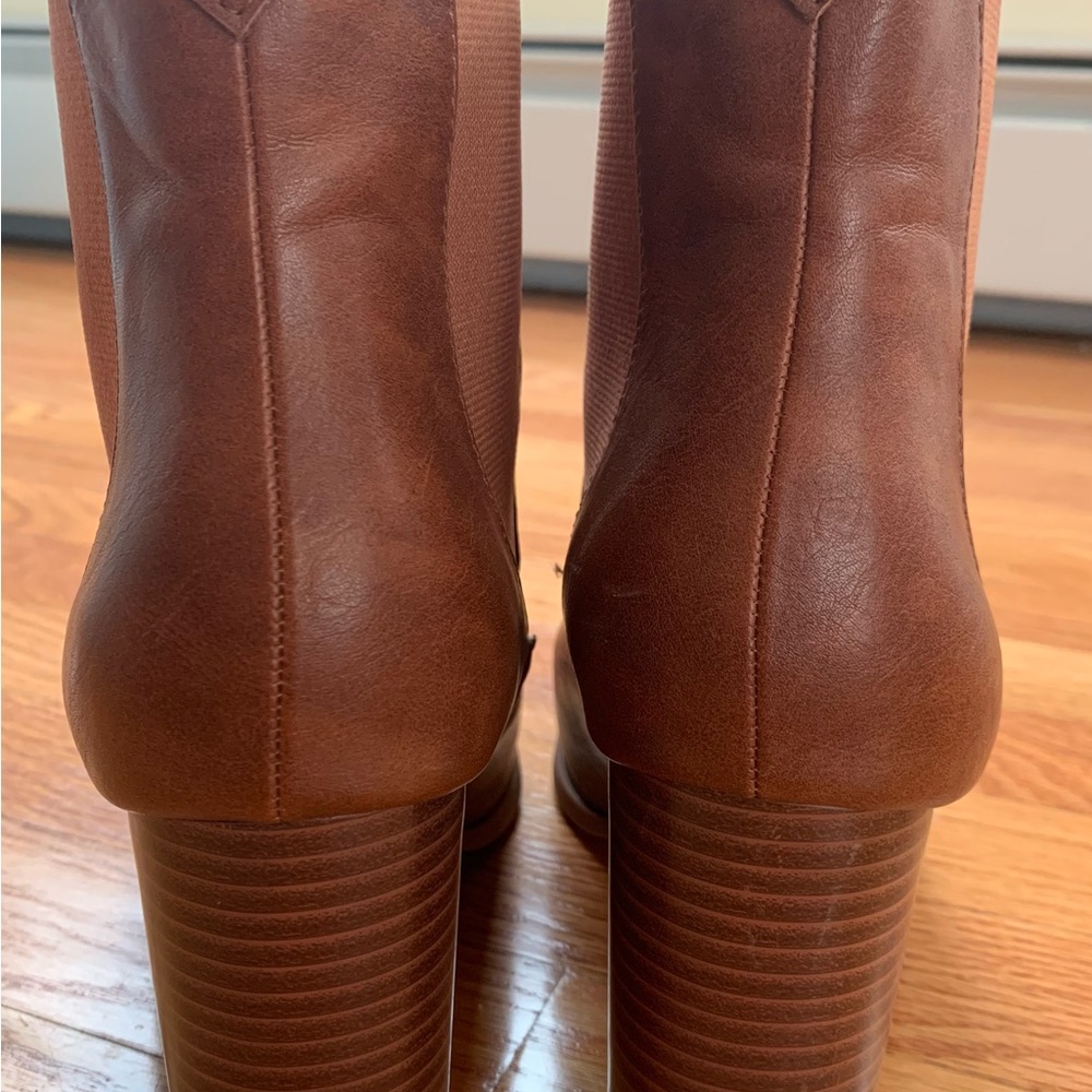 Brown Pointed Toe Ankle Boots. Wide Calf friendly. Size 8.5 - Picture 8 of 11